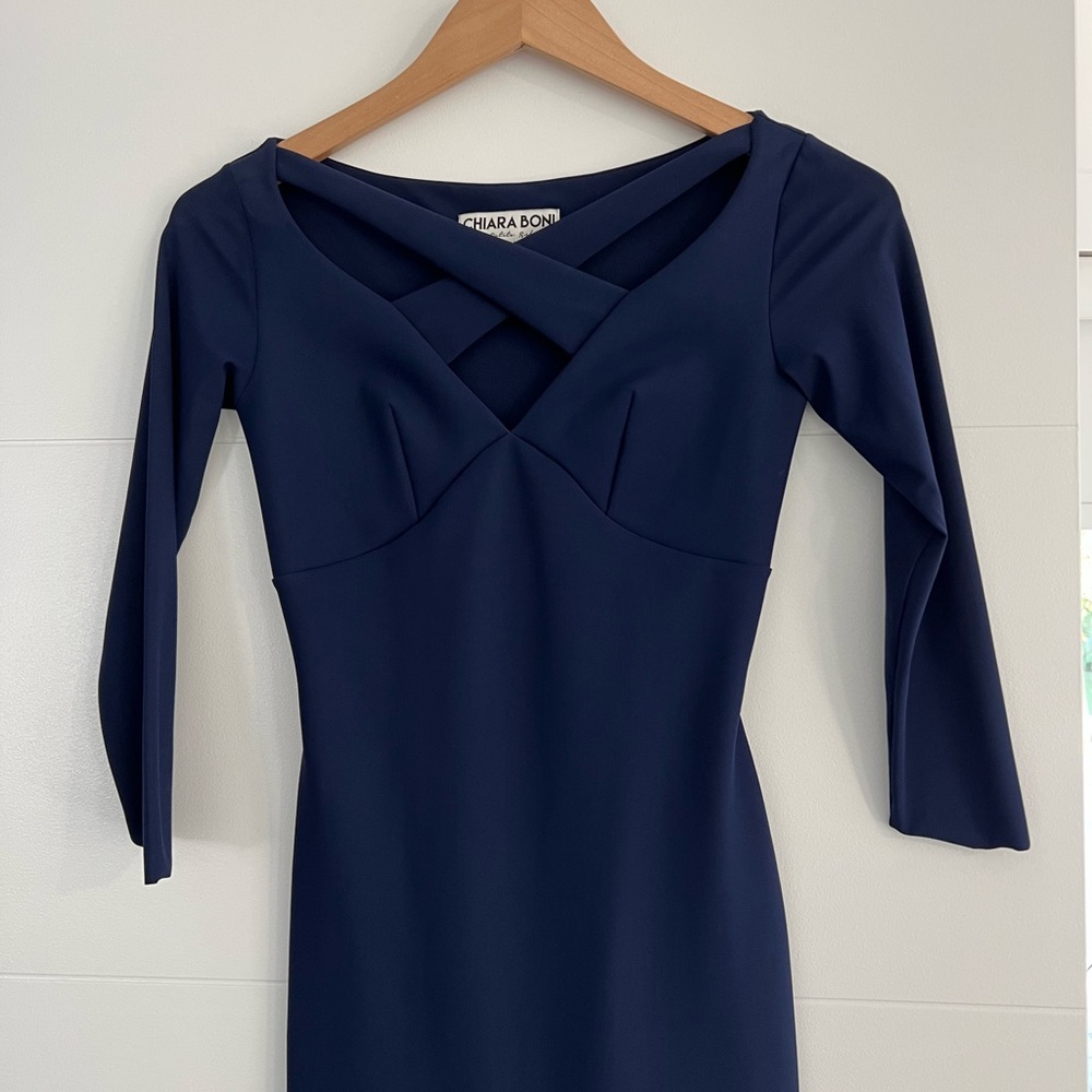 Beautiful dark blue Chiara Boni la petit robe dress